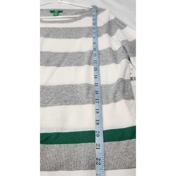 Long sleeve Top For Women Size Medium Lightweight Striped  B7 - Picture 4 of 9